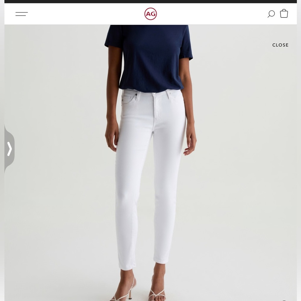 AG Adriano Goldschmied Prima Mid rise cigarette leg ankle jeans